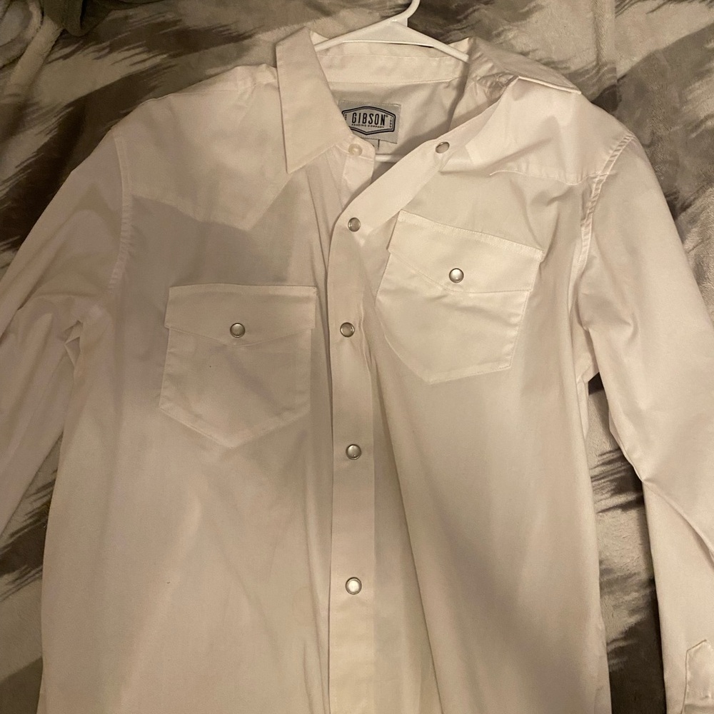 Gibson White Button-Up Shirt